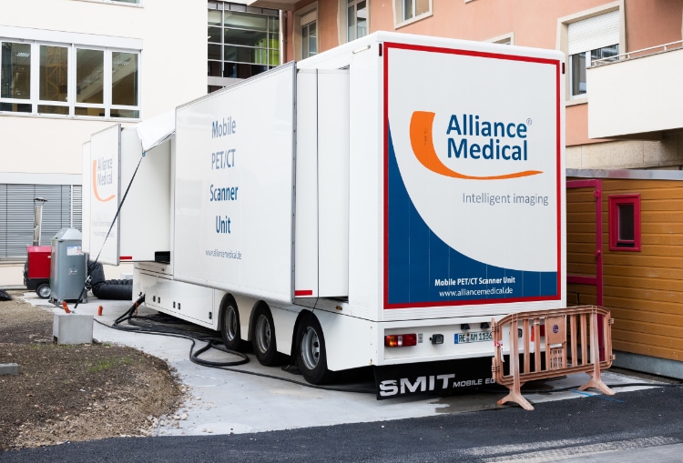 Photo du camion Pet Scan