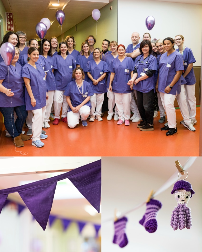 Photo de l'équipe de Néonatologie