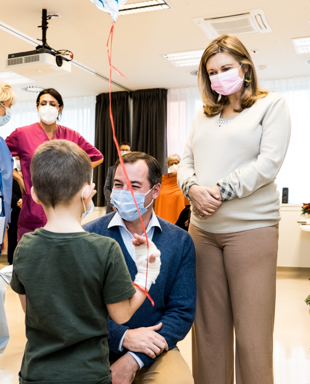 Visite du prince et de la princesse
