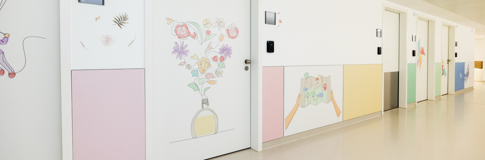 Des teintes pastel pour embellir les services de psychiatrie infantile du CHL grâce aux dons